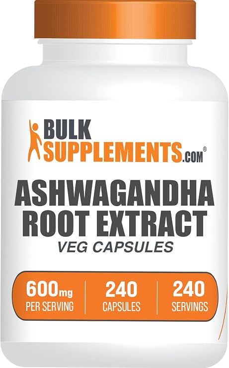 Ashwagandha Extract Capsules - Ashwagandha Extract, Herbal Supplement - Vegan & Gluten Free, 1 Capsule per Serving, 240 Count (Pack of 1)