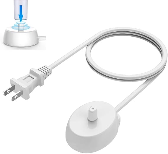 Replacement Charger Base for Braun Oral-b 3757 Electric Toothbrushes, Portable Waterproof Inductive Charger Fits Oral B Genuine Pro and Most