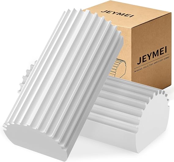 Jeymei Damp Clean Duster Sponge,2Pcs Grey Dust Sponge for Cleaning