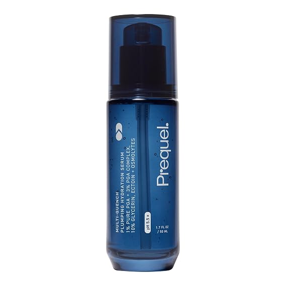 Prequel Skin Multi Quench Hydration - Plumping Serum Dry Skin PGA Complex | Hydration Facial Serum with PGA Complex, Moisture Binders, Glycerin, Osmolytes For Dry Sensitive, For Skin Plump Appearance