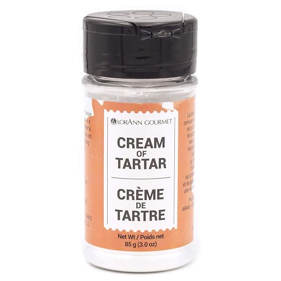 LorAnn Cream of Tartar (Potassium Bitartrate), 3oz.(85gr) Shaker jar
