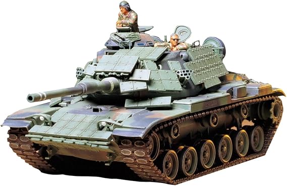 Tamiya 300035157 300035157-1:35 ABD Deniz Savaş Tankı M60A1 Reaktif Tanklı (3), Orijinaline Uygun Reprodüksiyon, Plastik Montaj Seti, El İşi, Model Montaj Seti, Boyanmamış