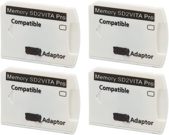 Memory Card Adapter, 4 Pack, Micro Storage Card Adapters 1000 2000 and PS TV