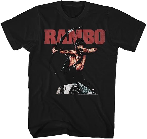 American Classics Rambo Rambow Black Adult T-Shirt Tee