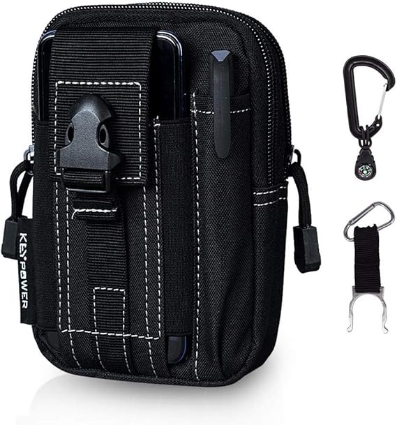 Utility Pouch Gadget Belt Waist Bag with Cell Phone Holder for Compact Carry Waist Pack