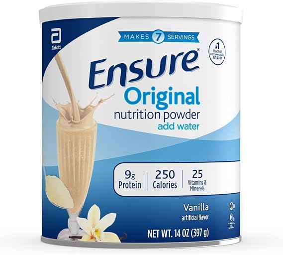 Ensure Original Vanilla Nutrition Powder, Small Meal Replacement, 14.1 oz