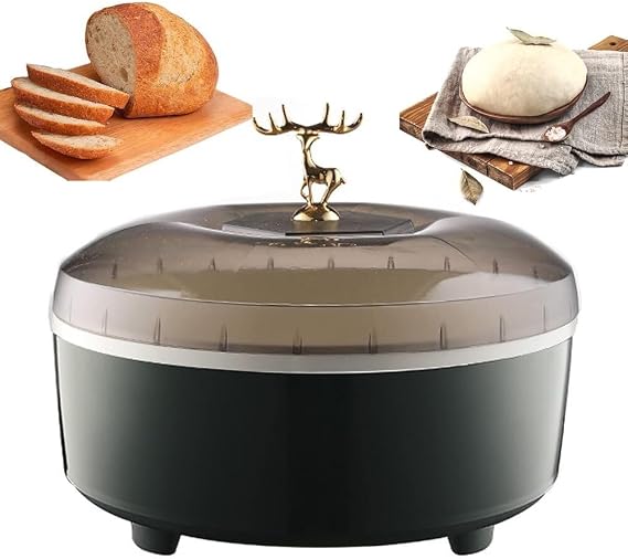 Bread Fermentation Machine, 5L Dough Proofing Box, Adjustable Temperature and Time, Automatic Constant Temperature Fermentation Tank Proofing Box(Blue)