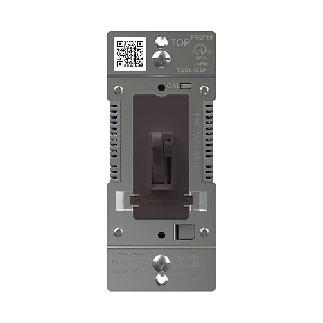 Legrand 150W Toggle LED Dimmer Light Switch Flicker-Free Brown 1-Pack
