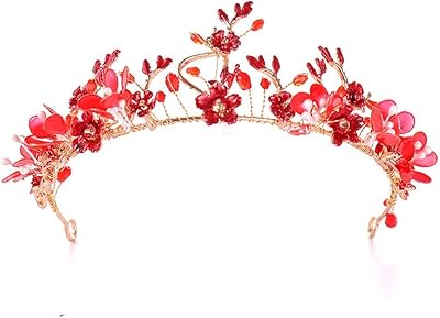 Crown Princess Beautiful Headdress Romantic WBridal Headwear Crystal Queens Birthday Stage Jewelry Tiara Pageant Prom Hair Size:27  5.5c