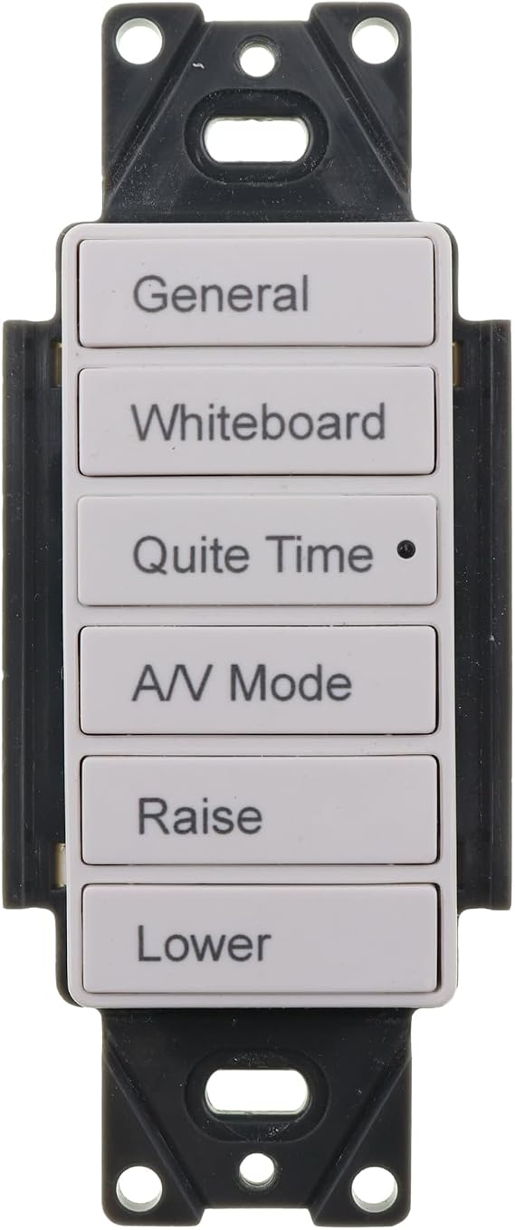 Greengate RC-6TSB-TS6-W System Room Controller, 6-Button, White