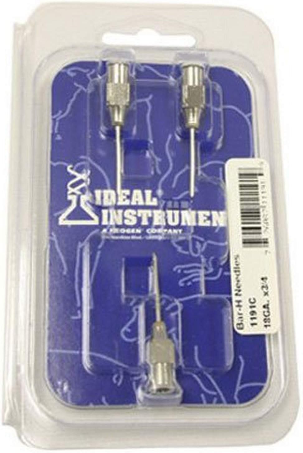 neogen corporation 1191 3 Pack, 18 Gauge, 34, Stainless Steel Non-Sterile Needles