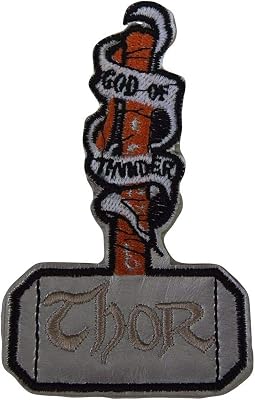 Thor God of Thunder Thors Hammer Embroidered Patch