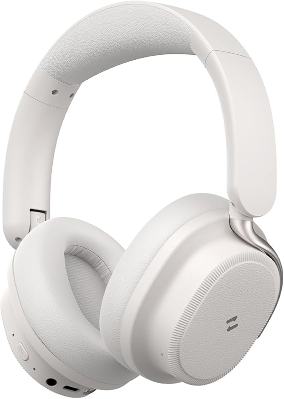havit Noise Cancelling Headphones Over Ear, Wireless Bluetooth Headphones with 132H Playtime, Fast Charge 5 Min=5H, Foldable, Dual Device, with Mic for Travel Work Office, Gray