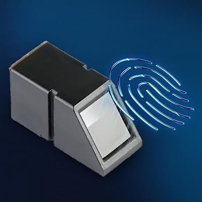 R307 Fingerprint Module Sensor - Optical Fingerprint Reader Sensor Module Door Lock Access Control Red Light, Fingerprint Identification Module Access Control Attendance Recognition Device Black_1pc