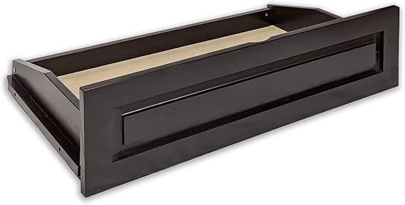 Dark Espresso Full Size Futon Storage Drawers only (Set of 2) - for Futon Frames/Platform Bed Frames