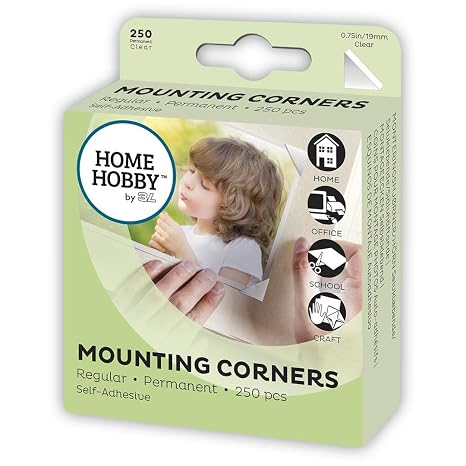 Mounting Corners, Clear, 19mm
