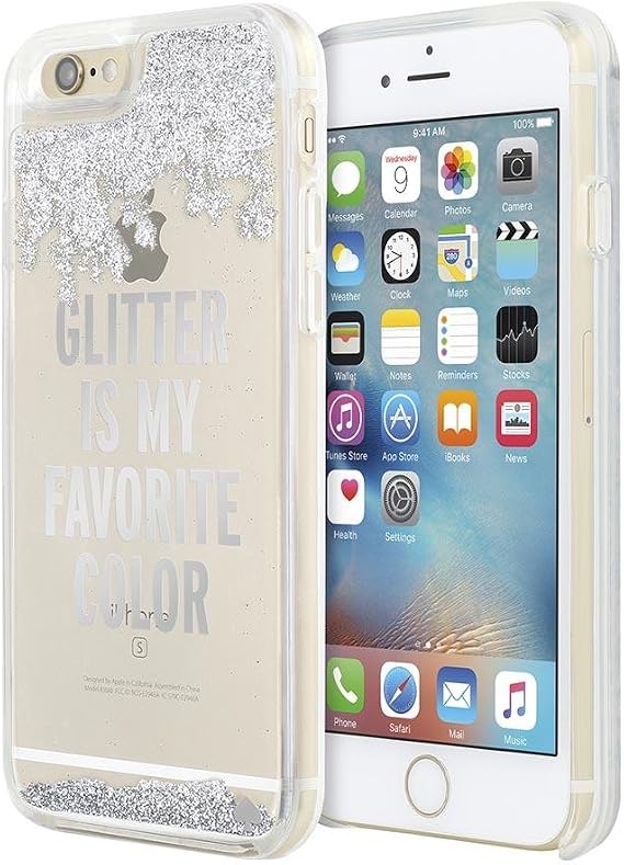 Kate Spade New York Clear Liquid Glitter Case for iPhone 6 / 6s - "Glitter is My Favorite Color"