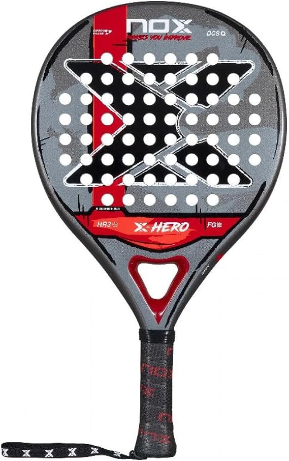 NOX パデルラケット X-Hero 2026 | ラウンドシェイプパデル 光沢表面