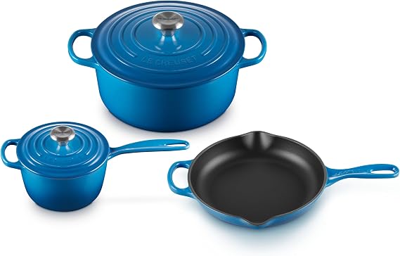 Le Creuset Enameled Cast Iron Signature Cookware Set, 5 pc., Marseille