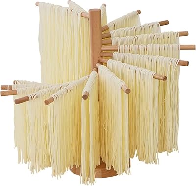 Wood Collapsible Homemade Household Noodle Dryer Rack Hanging Pasta Drying Rack for Home Kitchen