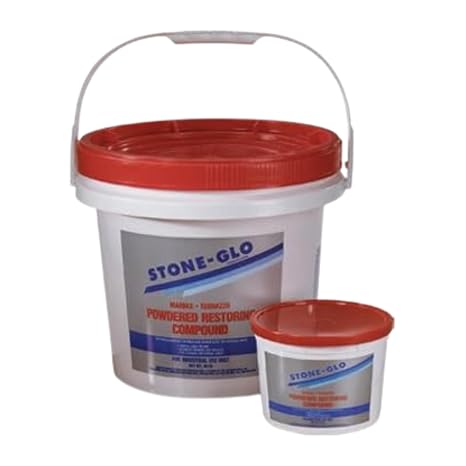 STONE-GLO Powdered Restoring Compound - Enhance, Preserve, and Maintain Natural Stone Brilliance with Our Marble Guard Restorer, Floor Polish & Stain Remover, Polishing Powder - Pack of 5