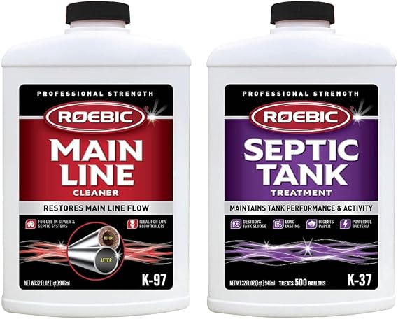Roebic Main Line Cleaner + Septic Tank Treatment