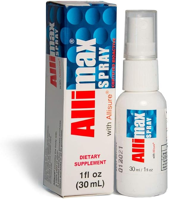 Allimax Rescue Spray-1oz-Throat, Gum Disease, Tooth Infection, 100% Stabilized Allicin