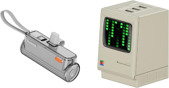Flow Mini 2 Portable Portable Charger& Retro 67W GaN Charger Bundle