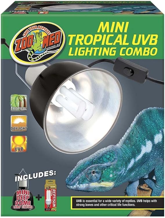 Zoo Med Mini Tropical UVB Lighting Single Combo 100 Watt