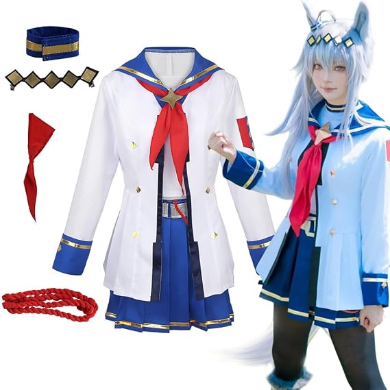 Uma Musume Pretty Derby Cosplay Costume, Rice Shower, Special Week, Silence Suzuka, Tokai Tao Maruzensky Costume, Includes Wig for Halloween, Christmas, School Festivals, Cultural Festivals