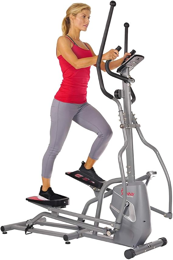 Sunny Health & Fitness Magnetic Elliptical Long Stride Low Impact Workout