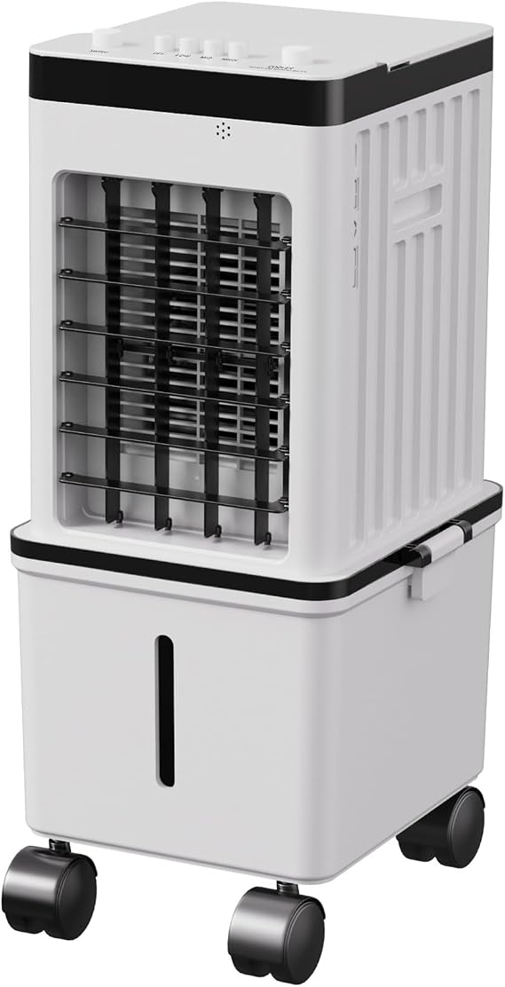 3 Speeds Portable Air Conditioner Fan with Auto Oscillation Mechanical