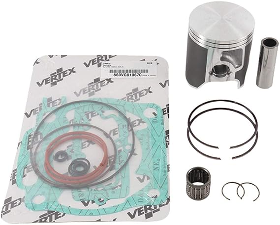 Vertex VTK22584B-2 Replica Top End Piston Kit | OEM replacement, for powersports vehicles, Compression Ratio STD, 66.4 mm Cylinder Diameter, 250 cc, VTK22584B-2