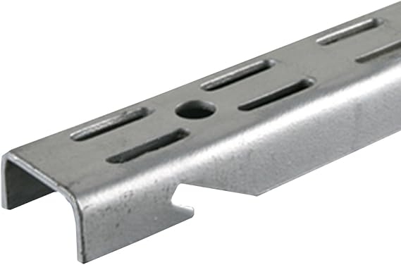 Knape & Vogt John Sterling 0120-70PM Dual Track Standard, 70-Inch, Platinum