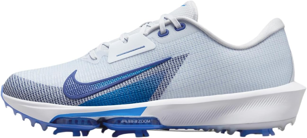 Nike Infinity Tour 2 Golf Shoes (FD0217-001, Football Grey/Game Royal/Photo Blue)