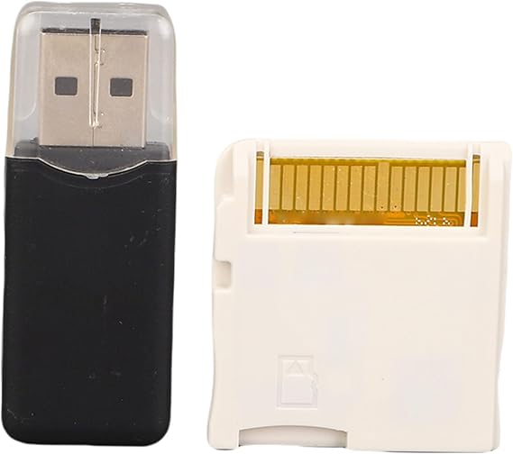 EBTOOLS 2025 R4 Video Games Memory Card, ASIC Chip, Flash Memory Card with Reader, Customizable Interface, for, XL, 2DS, 3DS, 3DS XL, New 3DS, New 3DS XL,2DS XL (White)