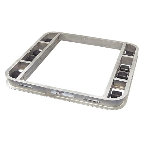 Magliner PDT363608 Aluminum Pallet Dolly, 8 Roller, Tilt, 5400 lb Capacity, 36" Length, 4.5" Height, 36" Width