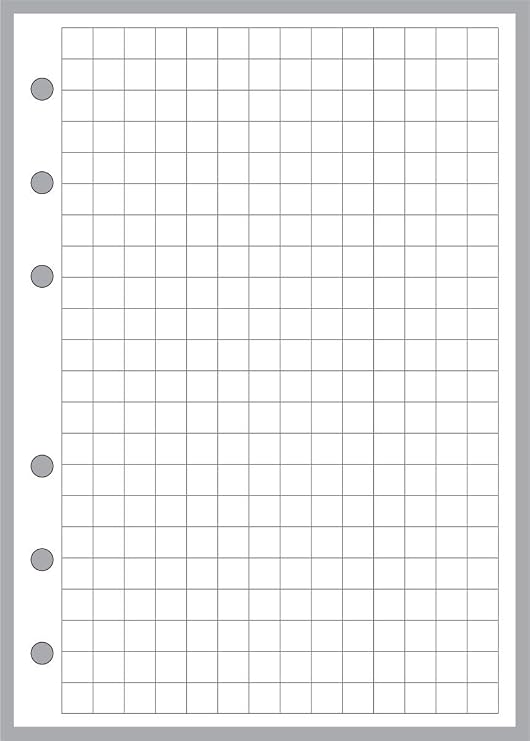 Planners and organizers for A6 size notebooks