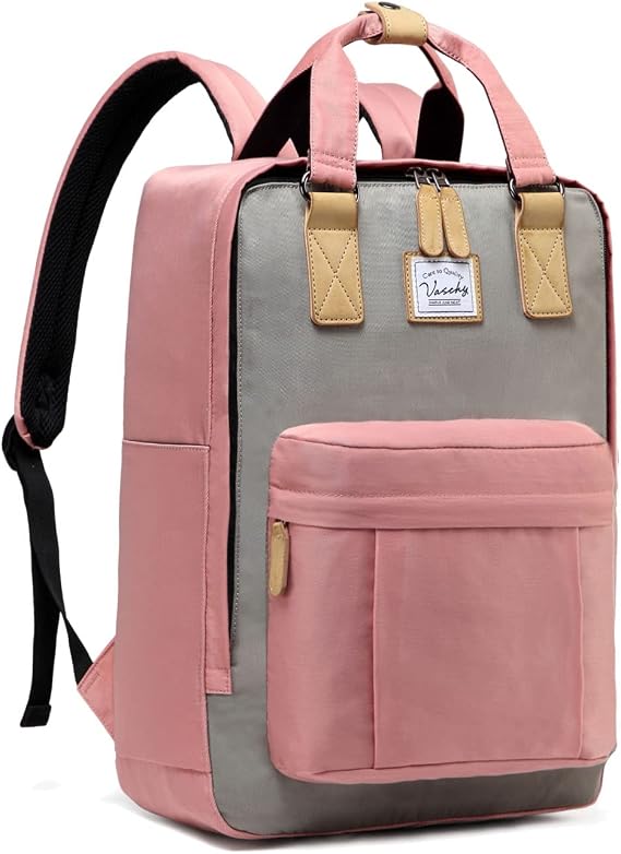 VASCHY School Backpack for Women Men, Travel Backpack Water Resistant College High School Computer Bag Student Bookbag