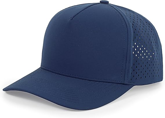 HH HOFNEN Quick Dry Baseball Cap Snapback Trucker Golf Hat for Men Women | 5 Panel Sun and Rain Protection Structured Mesh Ball Cap Breathable Adjustable Running Curved Bill Hat Outdoor