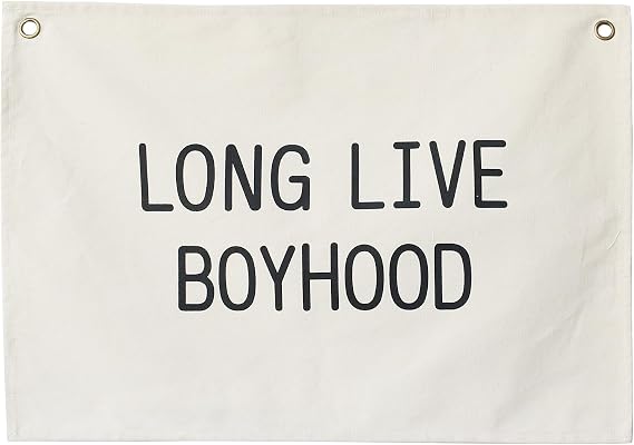 Canvas Banner Wall Hanging Blank Banner Flag for Nursery Decoration