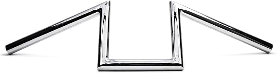 Z Bars Replacement Handlebars Custom Bobber Harley Triumph Chrome 1 Inch Zee Zed Compatible with Honda VT Shadow Spirit Velorex Deluxe 600 750 1100