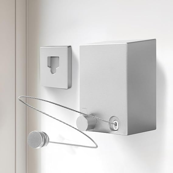 Retractable Clothesline, Retractable Clothesline Indoor, Laundry Line Retractable, Not Sagging, Suitable for Balconies, Courtyards, Laundry Rooms, RVs, Yachts, etc