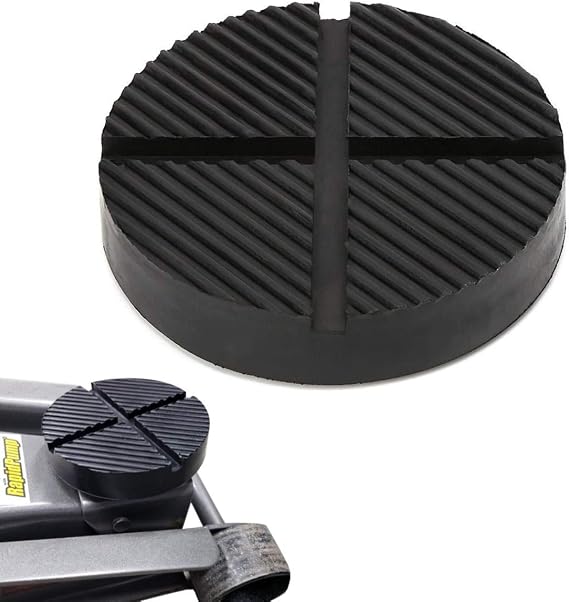 Universal Floor Jack Rubber Pad Jack Pad Adapter Pinch Weld Side Frame Rail Protector Puck/Pad (1 Pack)