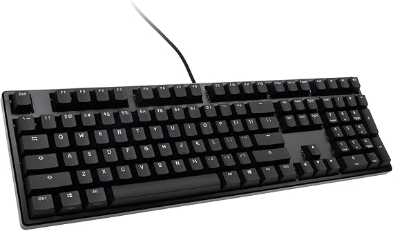 Ducky Origin Mechanical Gaming Keyboard, Cherry MX Silent Red, Black | Mechanical gaming keyboard with PBT doubleshot keycaps