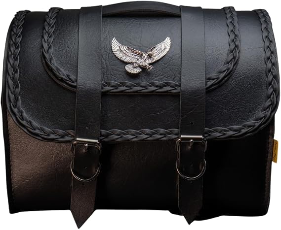 Willie & Max Handcrafted Motorcycle Tour Trunk, Black, 20 Liter 58509-20