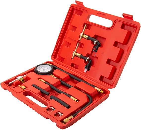 Tusk Fuel Pressure Tester Kit Universal Fuel-Injected Motorcycle/ATV/UTV Fuel System Diagnostic Tool