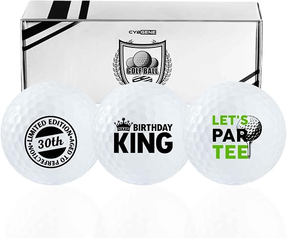 30th Birthday Gifts for Men Golfer, Balls Set for Him, Husband, Perfect for Dad, Golf Lovers for Father's Day Birthday Christmas