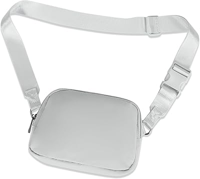 INTINI Everywhere Belt Bag Large, Crossbody Fanny Pack Women 56 Inch Plus Size Waist Cross Body Fashion Grey