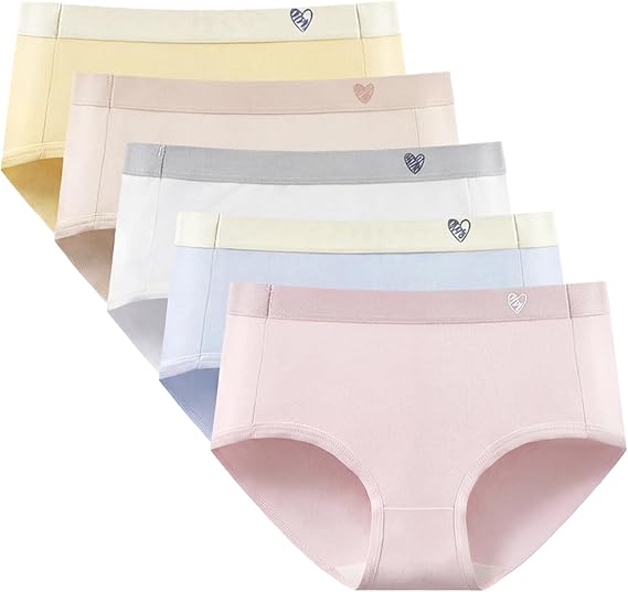 Xthrotsenk 5Pcs Teen Girl Underwear Briefs